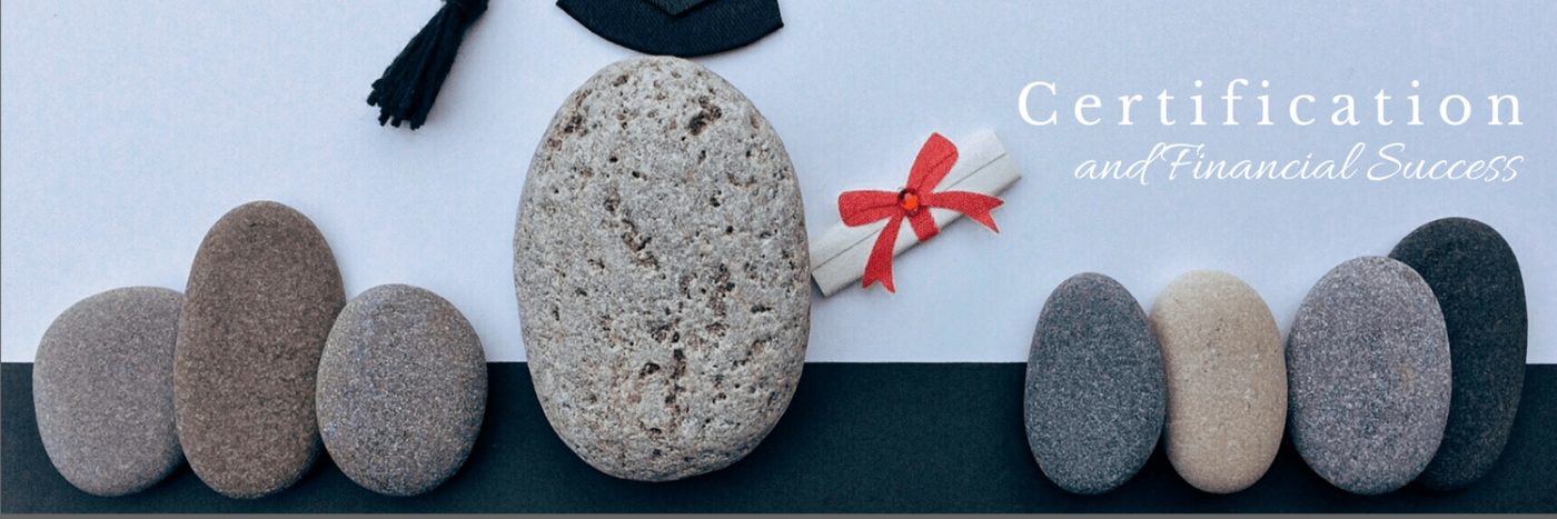 Banner image - titled "Certification and Financial Success"