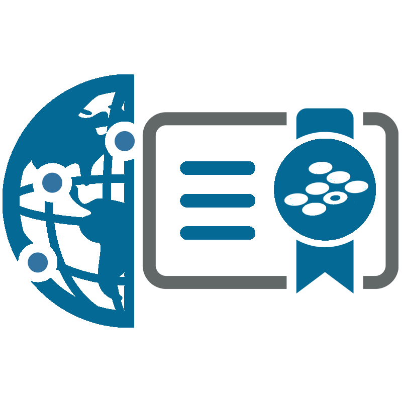 Icon representing Digital Credentials and sharing it with the world.
