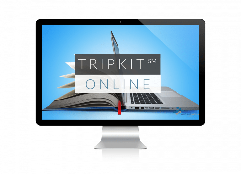 Image of the TRIPKIT online featured on a computer screen