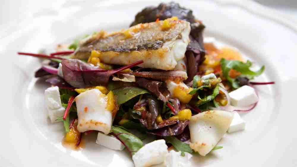 Meal of Irish Sea Bass