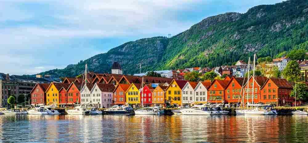 the Bryggen in Bergen, Norway.