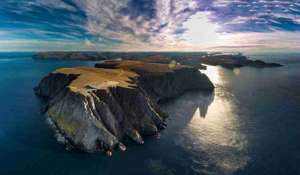 Aerial view of Nordkapp, Norway