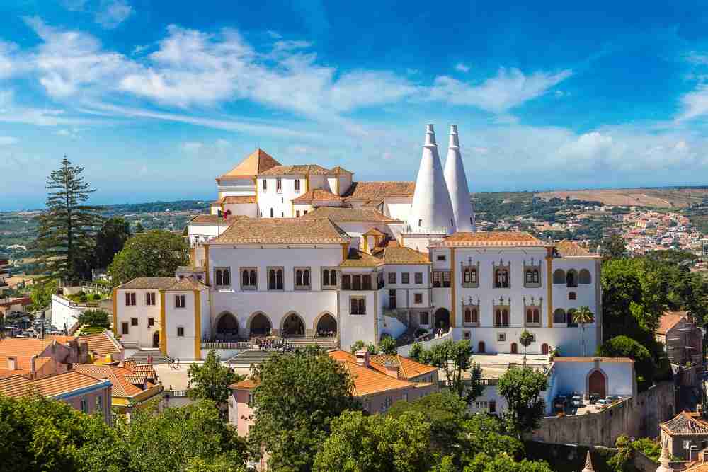 The Palace of Sintra in Portugal.