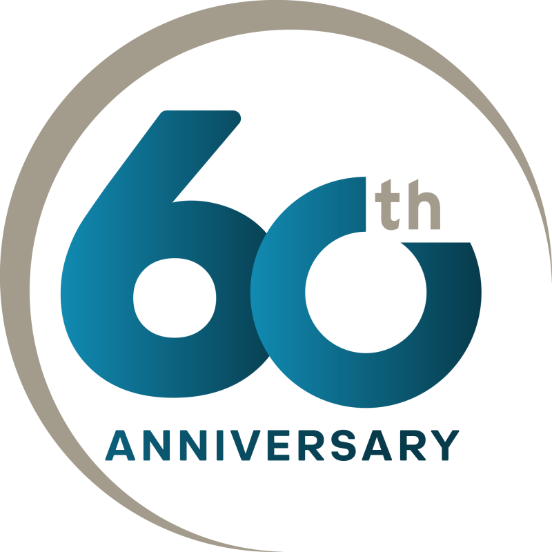 The Travel Institute 60th Anniversary circle logo