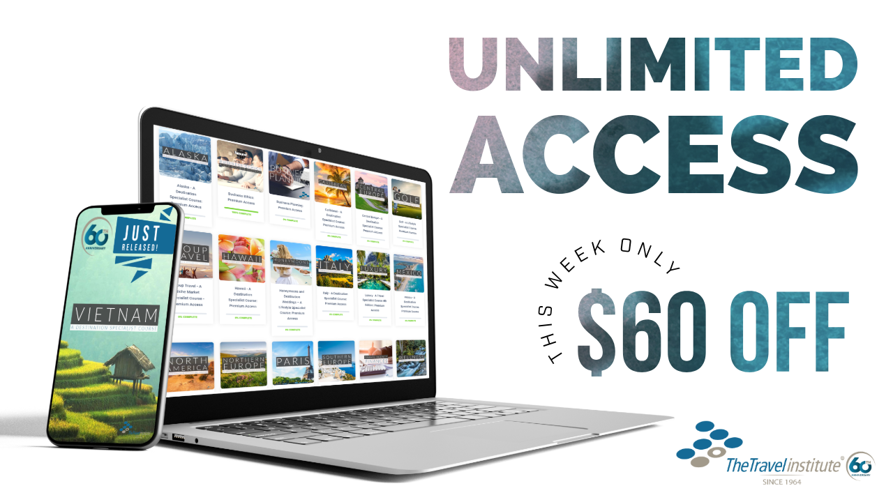 Unlimited Access Promotional Graphic - offering $60 off.