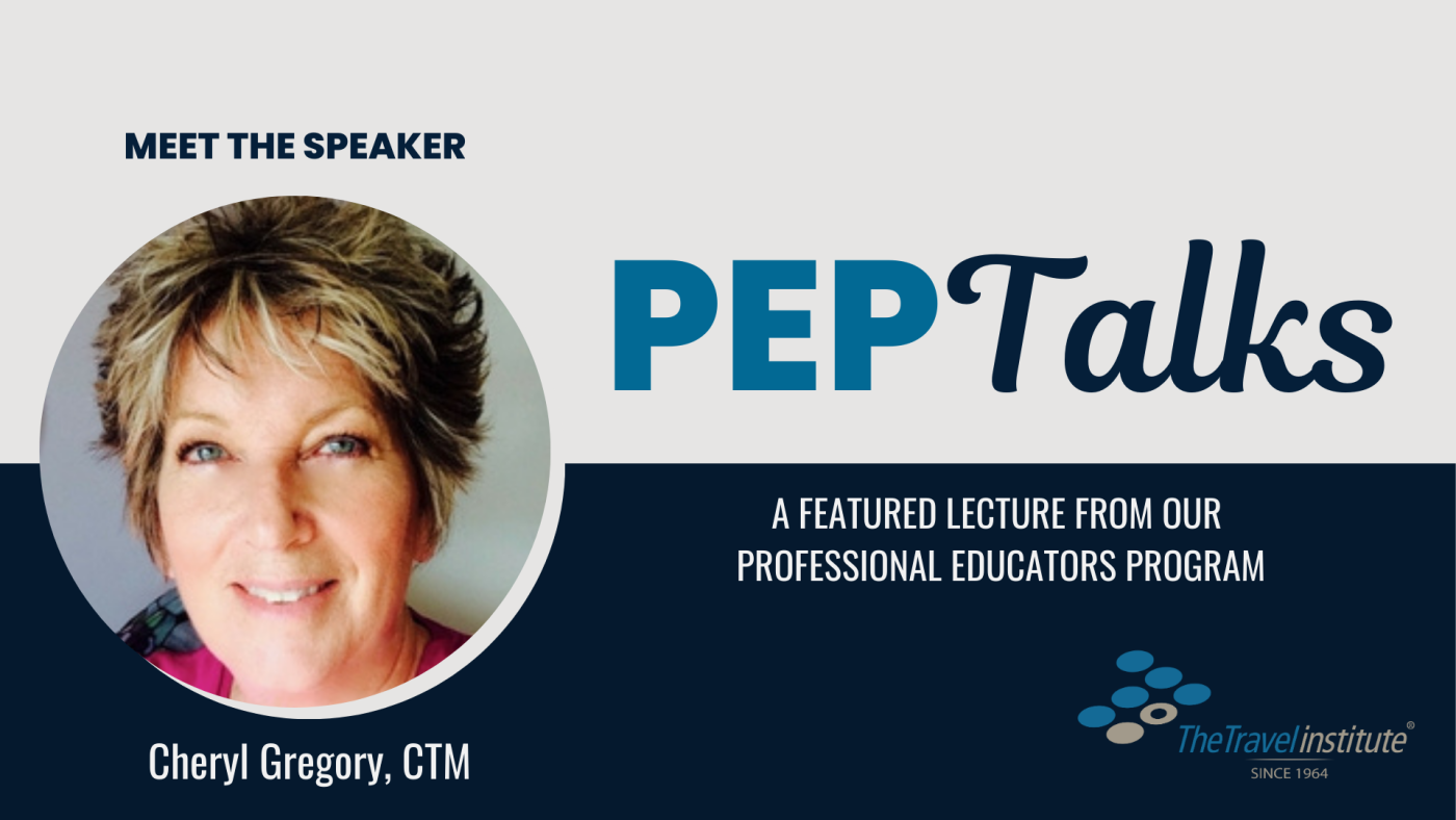 PEP Talks Banner - Cheryl Gregory, CTM