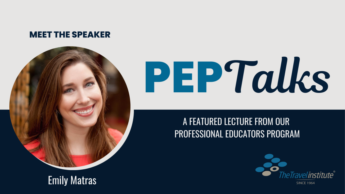 PEP Talks Banner - Emily Matras