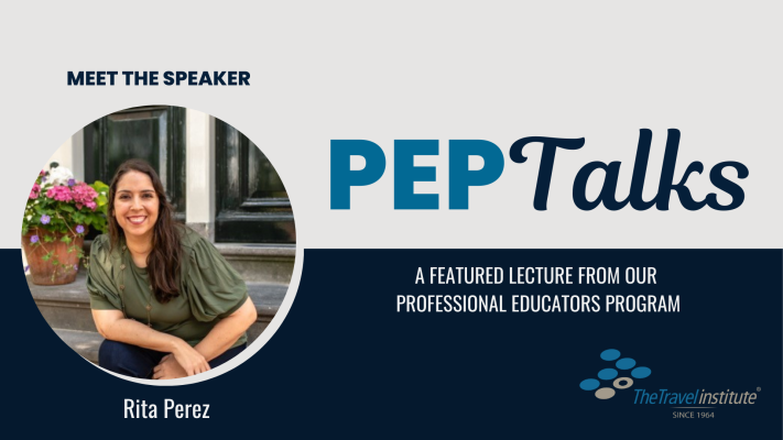 PEP Talks Banner - Rita Perez