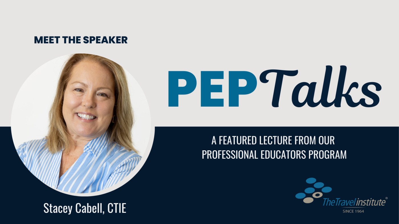 PEP Talks Banner - Stacey Cabell, CTIE