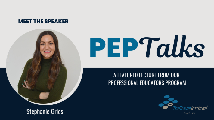PEP Talks Banner - Stephanie Gries