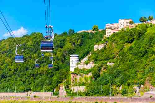 Cable cars over the Rhine -